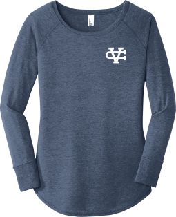Ladies Perfect Long Sleeve Tunic, Navy Frost